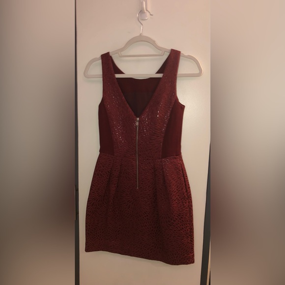 Wine color Babaton dress - Picture 4 of 7
